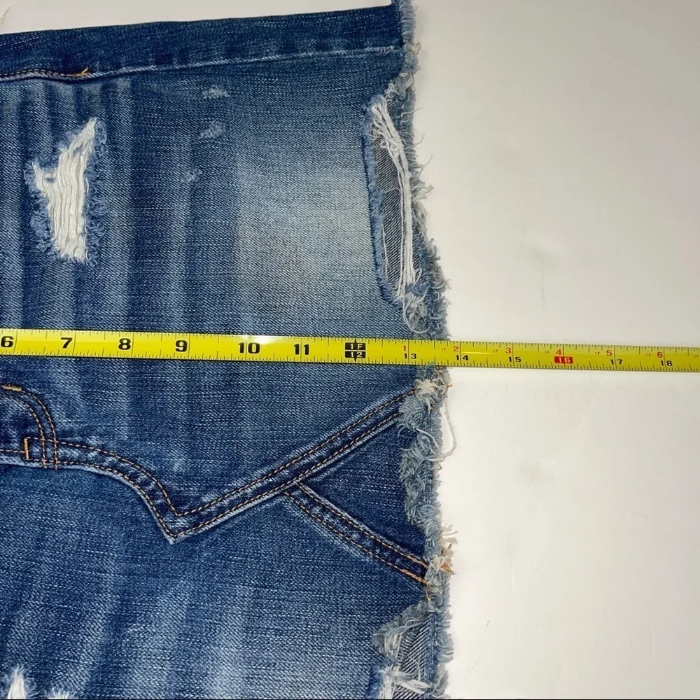 American Eagle Outfitters Destructed Jean Skirt 4